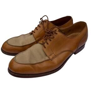 Tom James Baxter Made in England Saddle Oxford 10.5D Dress Shoes